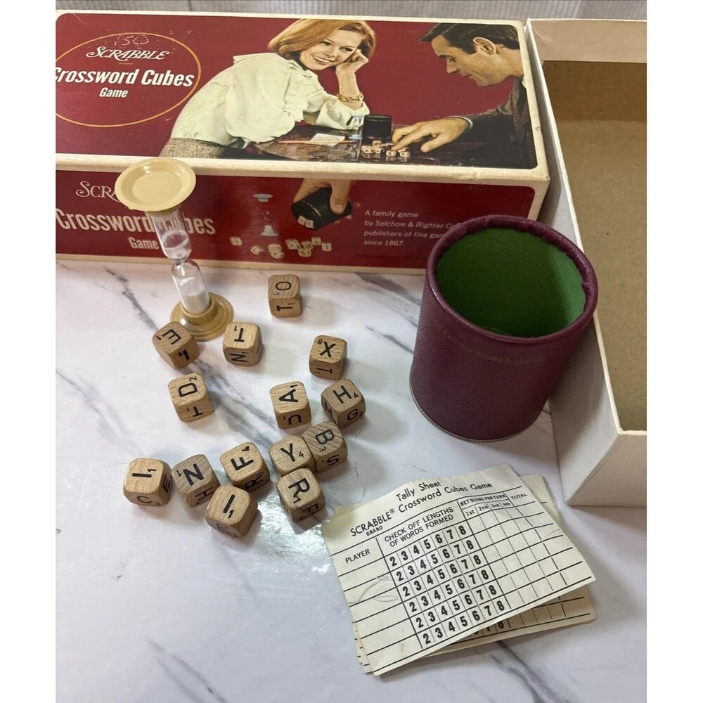 1968 game Scrabble crossword cubes